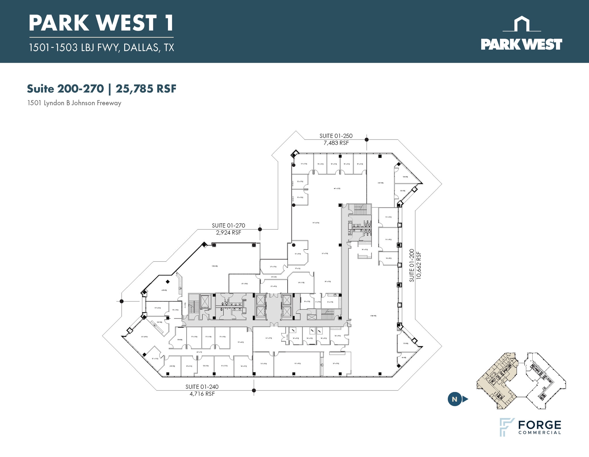 1501-1507 Lyndon B Johnson Fwy, Dallas, TX à louer Plan d’étage- Image 1 de 1