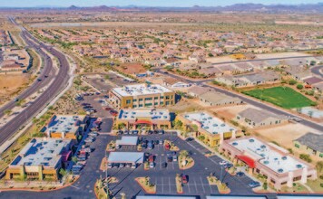 10180-10210 W Happy Valley Rd, Peoria, AZ - AERIAL map view - Image1