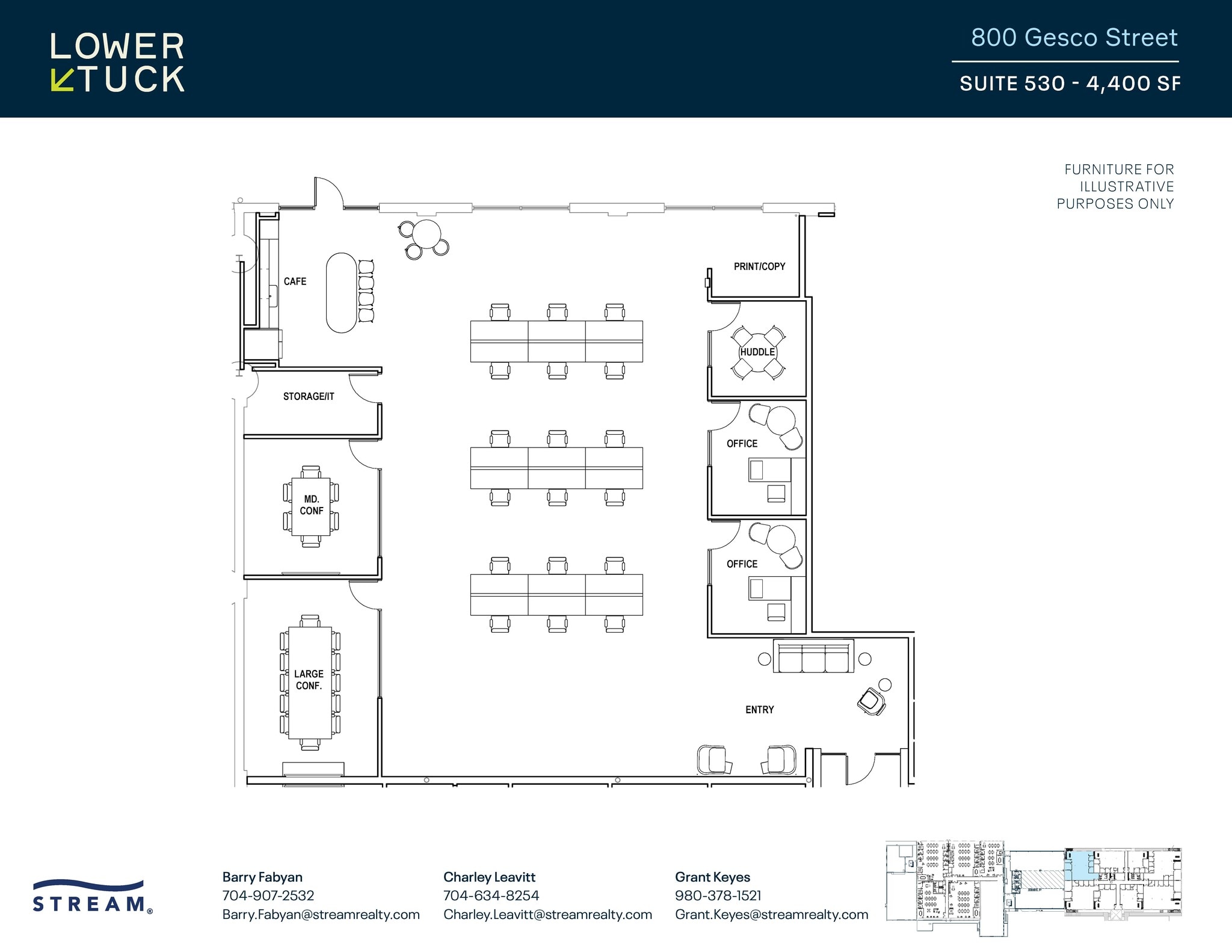 800 Gesco St, Charlotte, NC for lease Floor Plan- Image 1 of 1