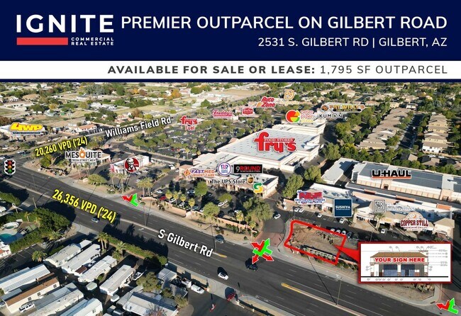 More details for SEC Gilbert & Williams Field Rd, Gilbert, AZ - Retail for Sale