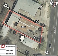 6500 Burnet Rd, Austin, TX - AERIAL  map view