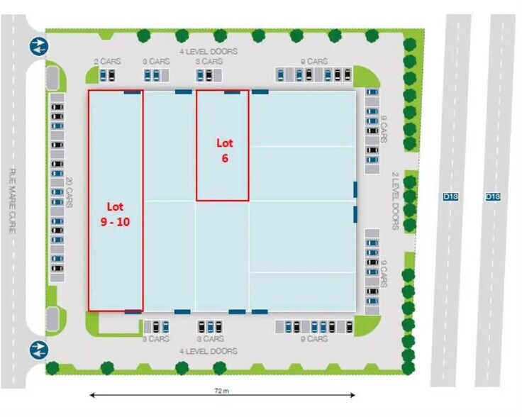 6/8 Rue Marie Curie, Coignières à louer - Plan de site - Image 3 de 6