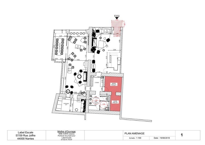 57-59 Rue Maréchal Joffre, Nantes à louer - Plan d’étage - Image 3 de 6