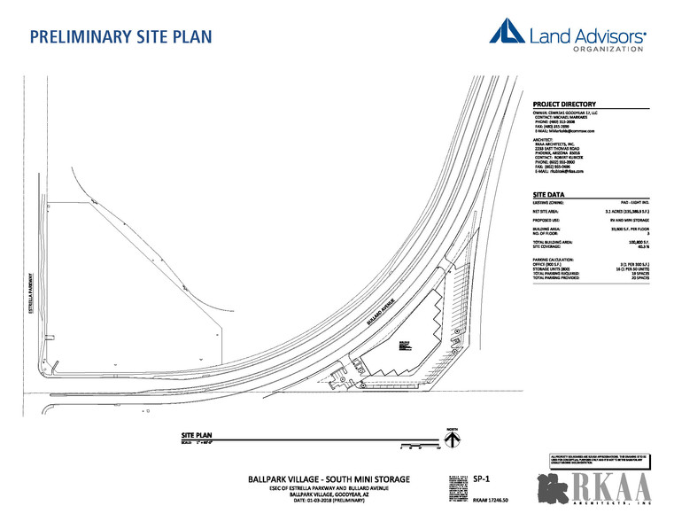 Sec Estrella Parkway & Bullard Ave, Goodyear, AZ à vendre - Plan de site - Image 1 de 1