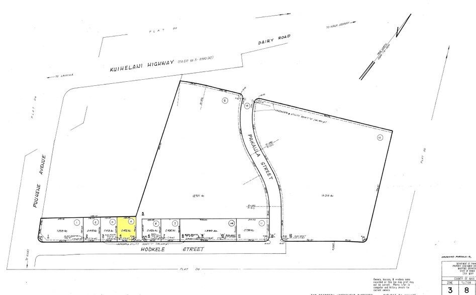 59 Hookele St, Kahului, HI à louer - Plan cadastral - Image 2 de 4