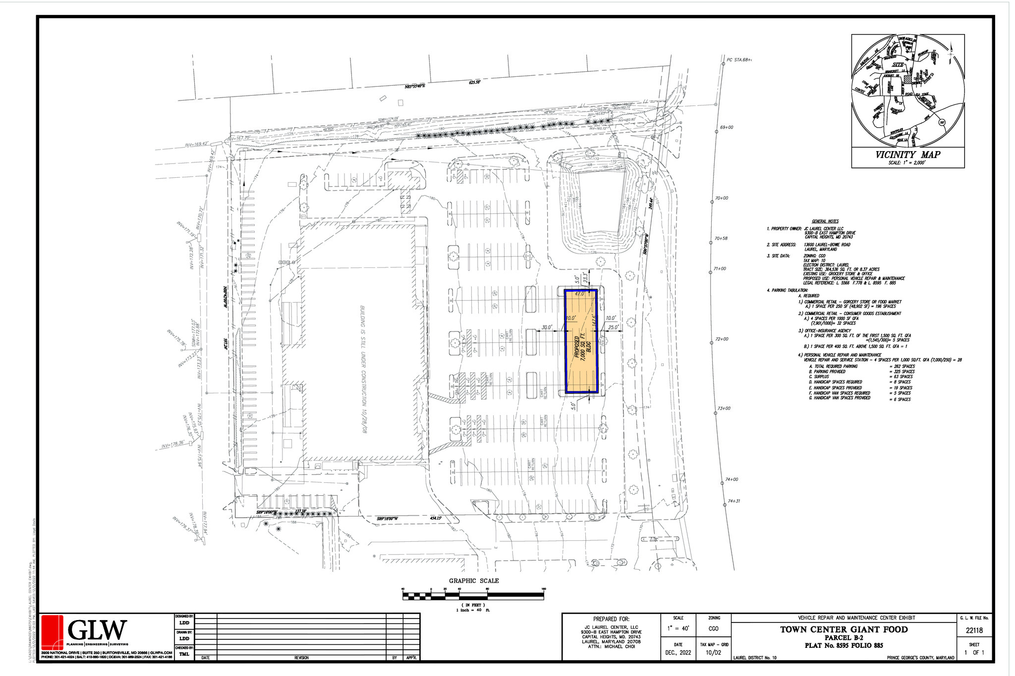 13600 Laurel Bowie Rd, Laurel, MD à louer Plan de site- Image 1 de 1