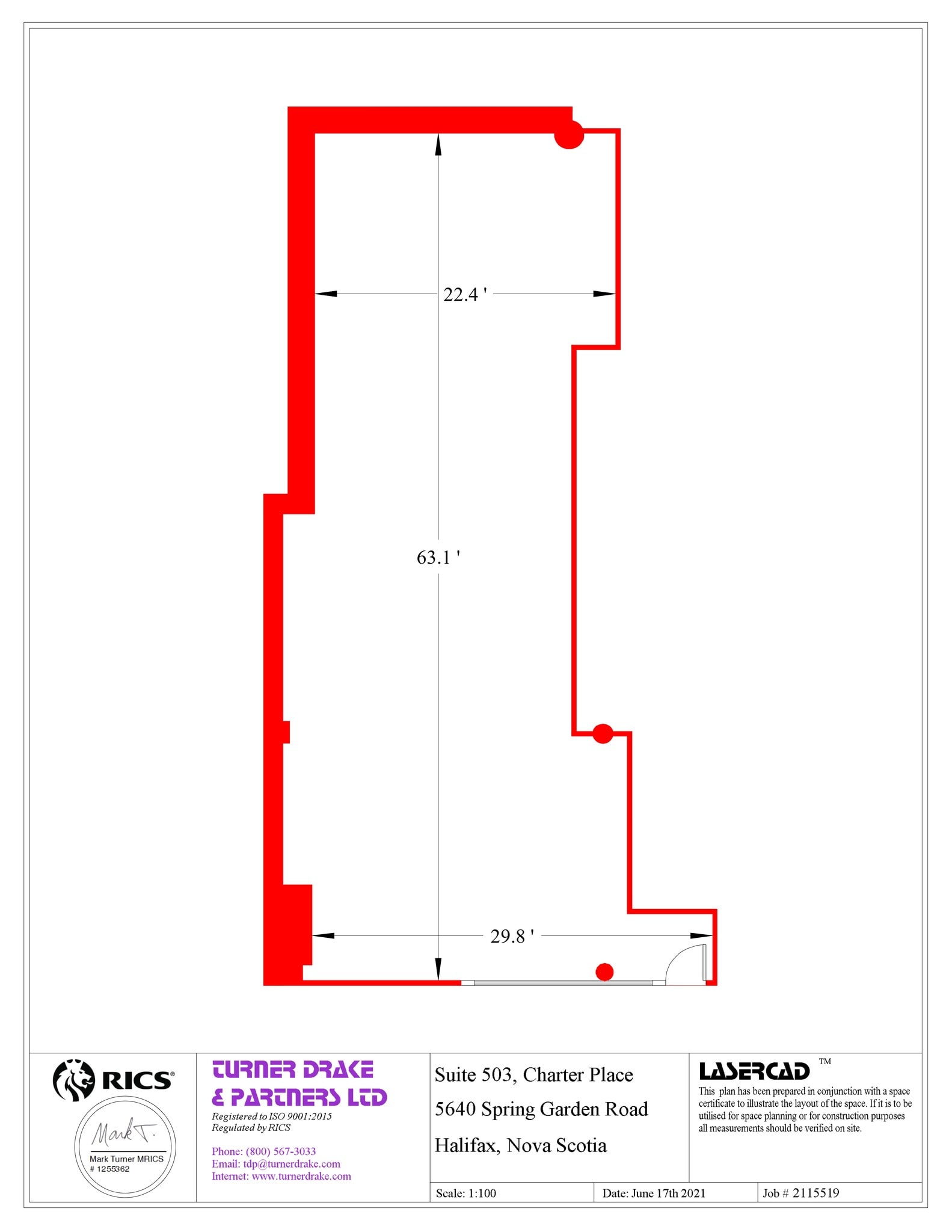 1459 Brenton St, Halifax, NS à louer Plan de site- Image 1 de 1