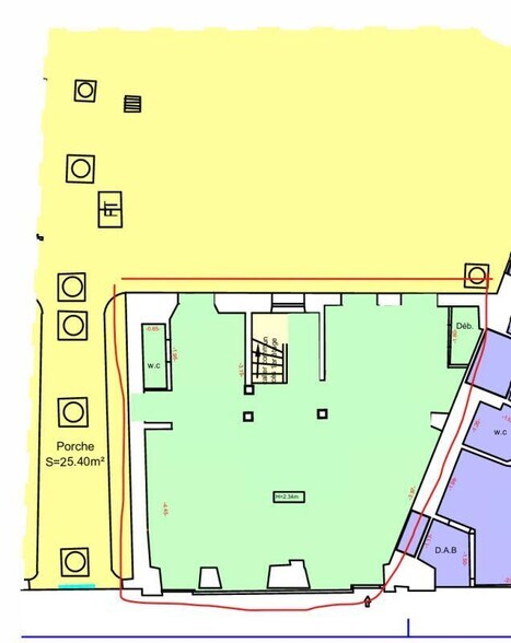 Commerce de détail dans Versailles à louer - Plan d’étage - Image 2 de 3