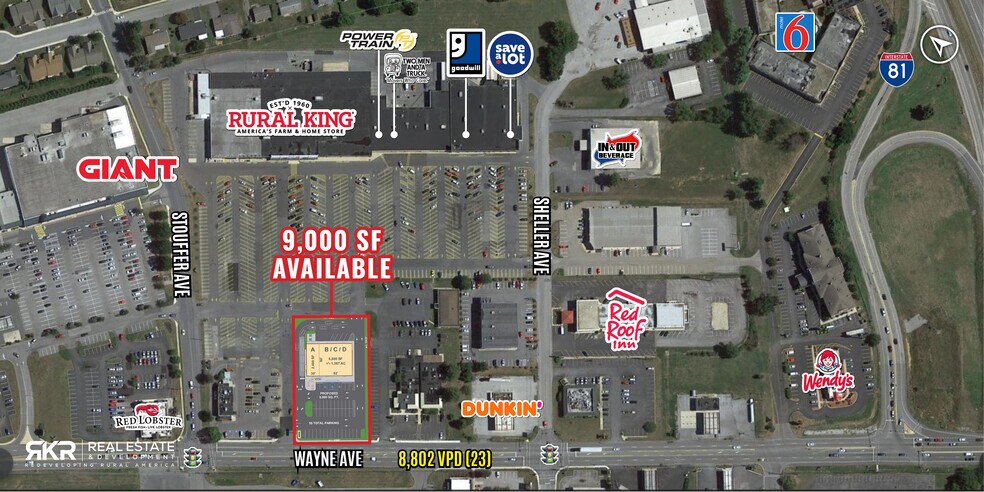 1030 Wayne Ave, Chambersburg, PA à louer - Plan de site - Image 3 de 3
