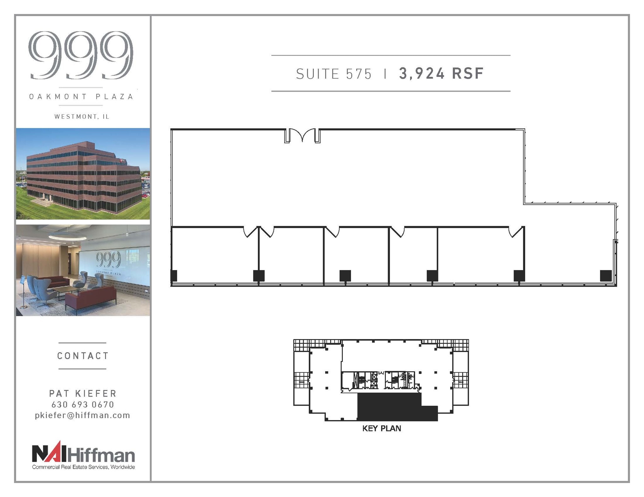999 Oakmont Plaza Dr, Westmont, IL for lease Floor Plan- Image 1 of 1