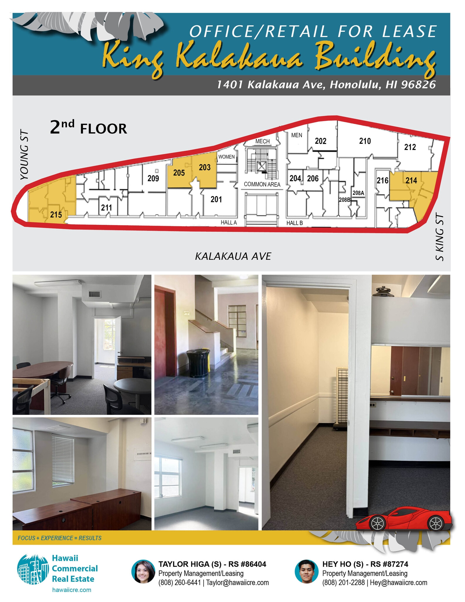 1401-1415 Kalakaua Ave, Honolulu, HI à louer Plan d’étage- Image 1 de 8
