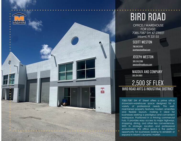 7077-7093 SW 47th St, Miami, FL à louer - Photo du bâtiment - Image 1 de 5