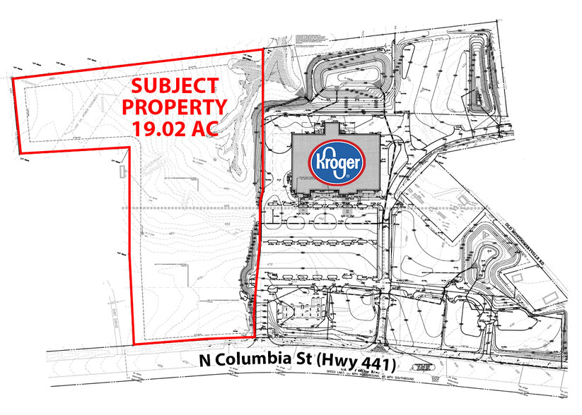 2819 N Columbia St, Milledgeville, GA for sale - Plat Map - Image 1 of 2