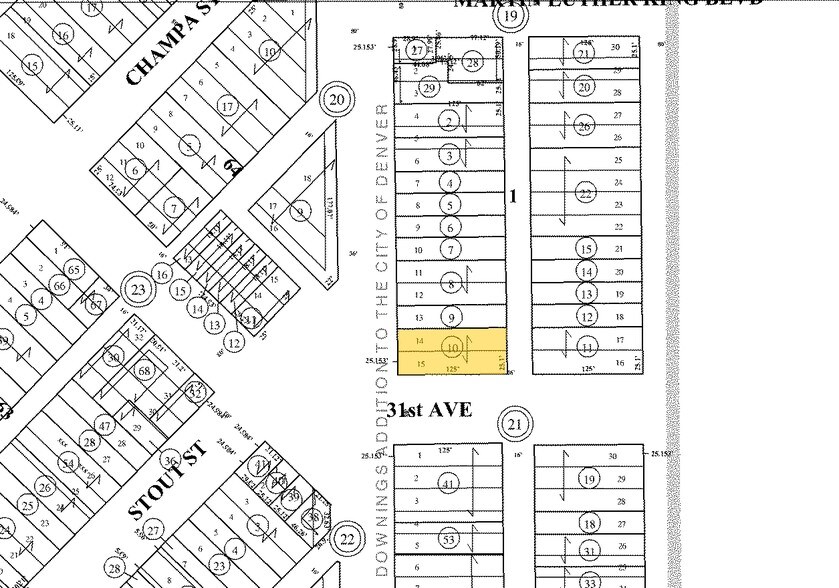 3100 Downing St, Denver, CO à louer - Plan cadastral - Image 3 de 3