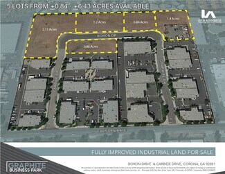 Plus de détails pour 0.84 Acres Graphite Business Park, Corona, CA - Terrain à vendre