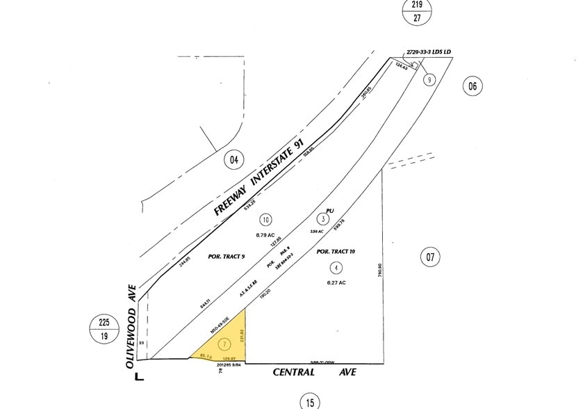 3333 Central Ave, Riverside, CA for sale - Plat Map - Image 3 of 6