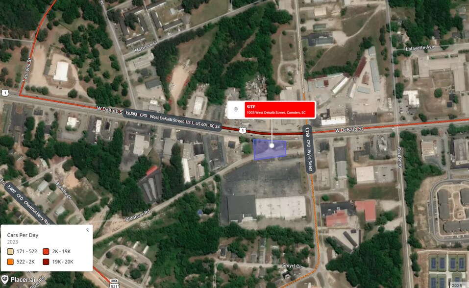 1007 W DeKalb St, Camden, SC for lease - Aerial - Image 1 of 2