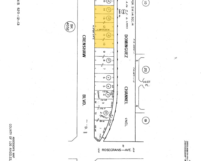 14044-14112 S Crenshaw Blvd, Gardena, CA for lease - Plat Map - Image 2 of 55