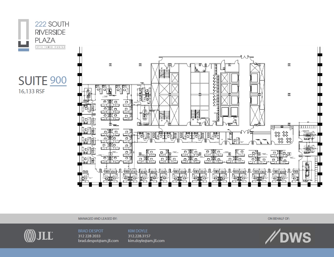 222 S Riverside Plz, Chicago, IL à louer Plan d’étage- Image 1 de 2
