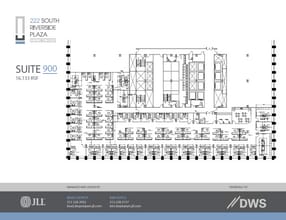 222 S Riverside Plz, Chicago, IL à louer Plan d’étage- Image 1 de 2