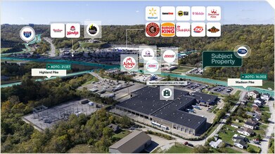 3388 Madison, Ft Wright, KY - AÉRIEN  Vue de la carte - Image1