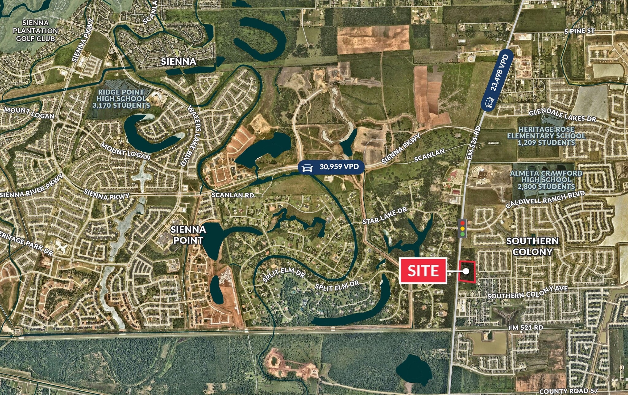 8115 FM 521 Rd, Rosharon, TX for sale Aerial- Image 1 of 4