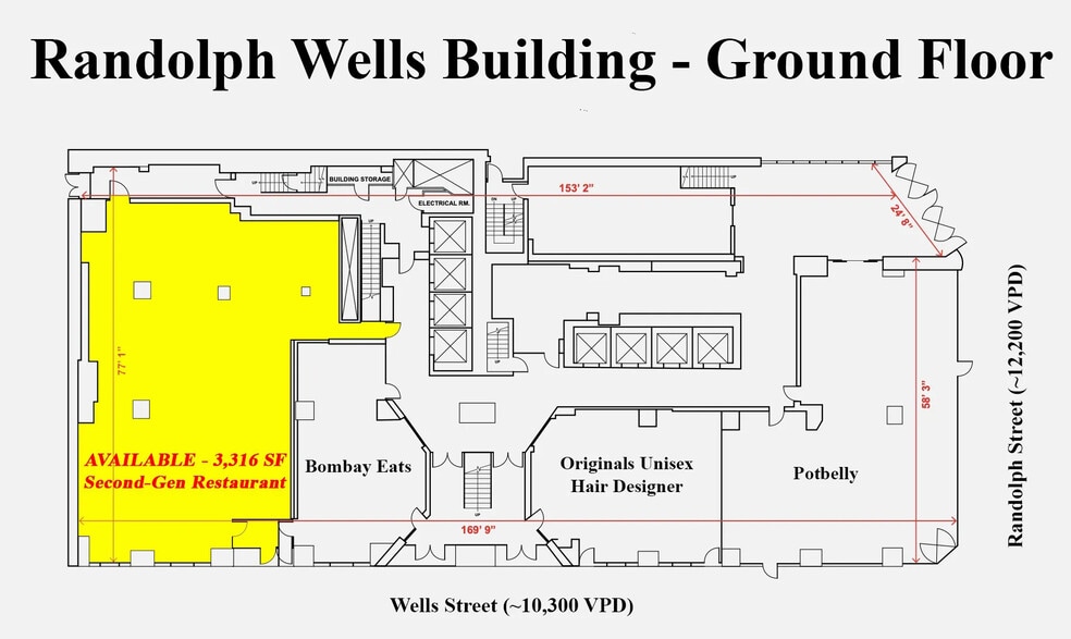 205 W Randolph St, Chicago, IL for lease - Floor Plan - Image 2 of 8