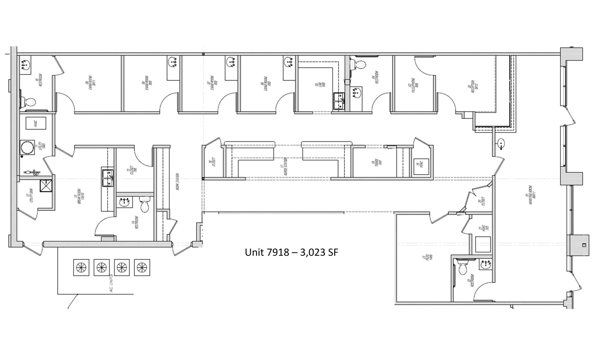 7910-7938 Wolf River Blvd, Germantown, TN à louer Plan de site- Image 1 de 1