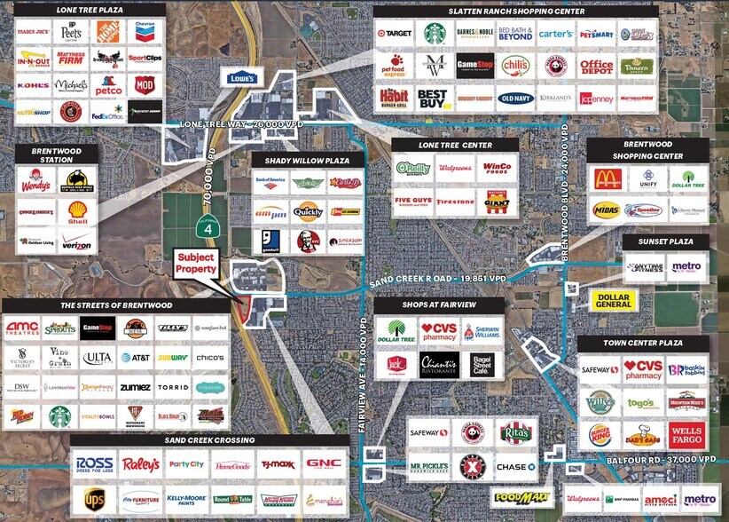 Sand Creek Rd, Brentwood, CA à louer - Aérien - Image 2 de 2