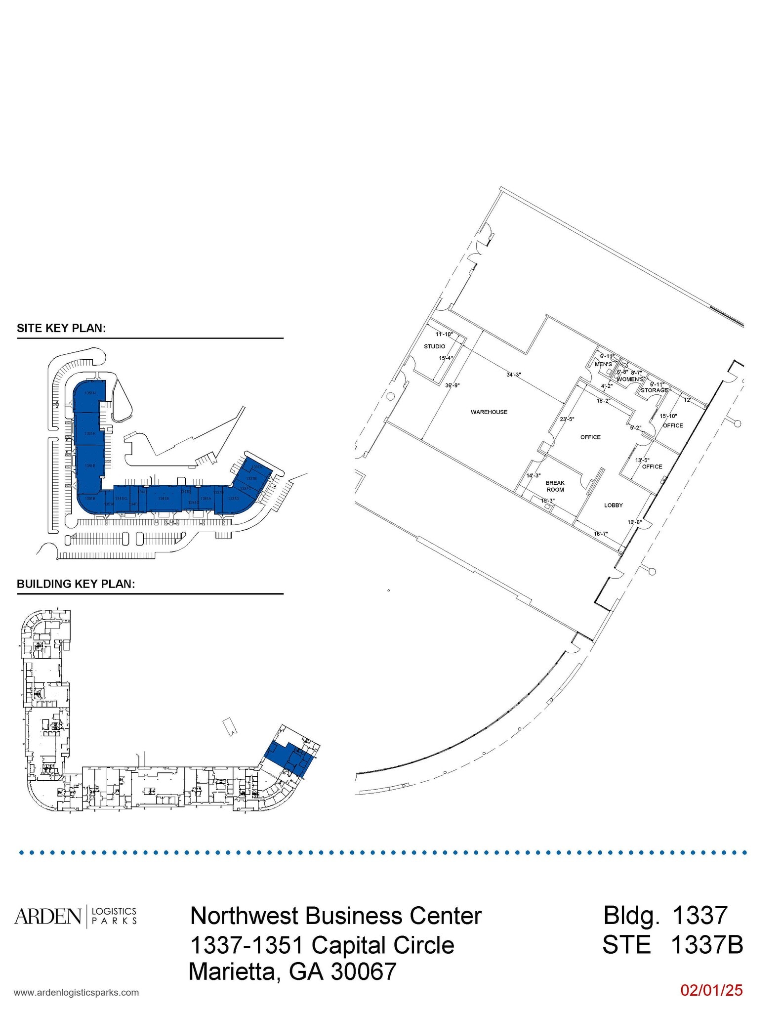 1335 Capital Circle, Marietta, GA for lease Floor Plan- Image 1 of 1