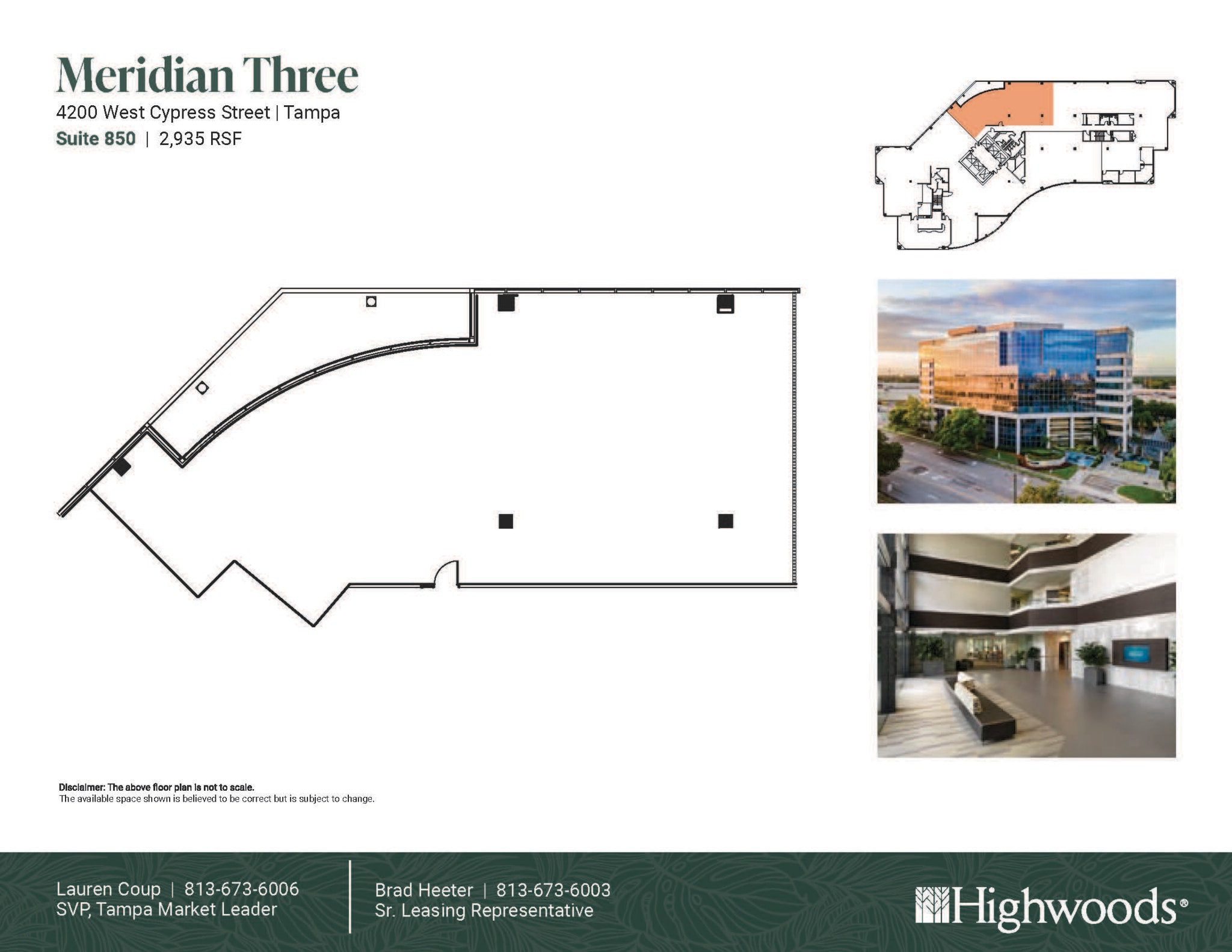 4350 W Cypress St, Tampa, FL à louer Plan d’étage- Image 1 de 1