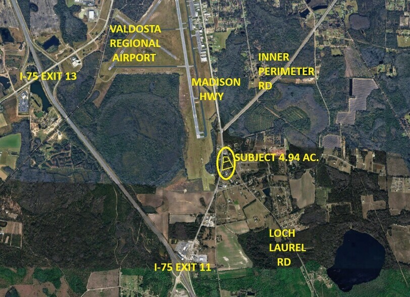 3145 Madison Hwy, Valdosta, GA à vendre - Aérien - Image 2 de 5