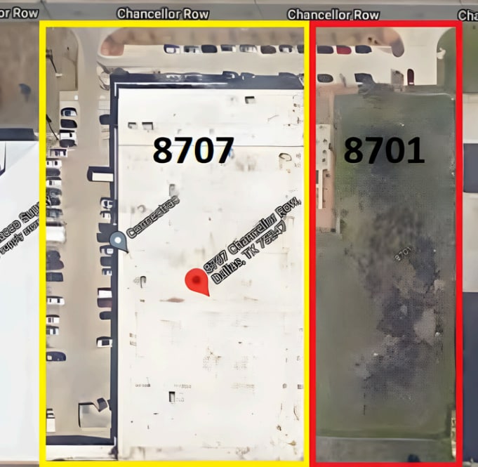 8707 Chancellor Row, Dallas, TX à louer Aérien- Image 1 de 13