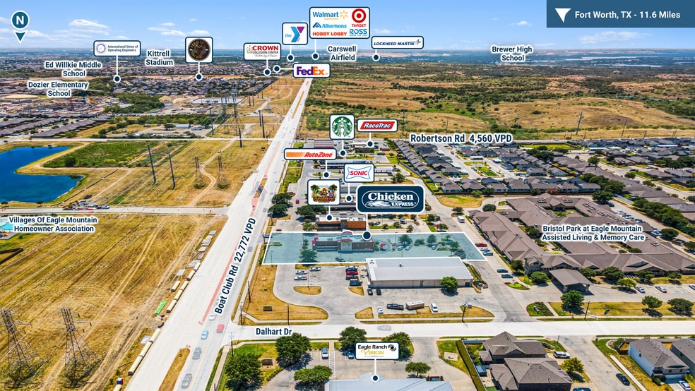 7113 Boat Club Rd, Fort Worth, TX à vendre - Photo du bâtiment - Image 2 de 5