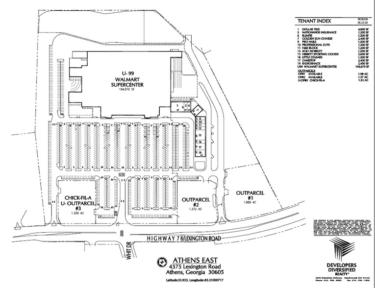 4375 Lexington Rd, Athens, GA à vendre - Plan de site - Image 1 de 1