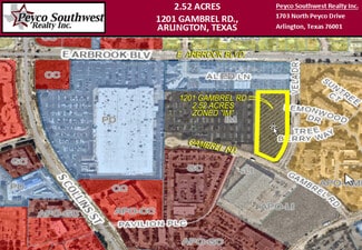 Plus de détails pour 1201 Gambrel Rd, Arlington, TX - Terrain à vendre