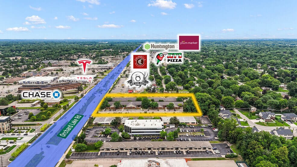 7001 Orchard Lake Rd, West Bloomfield, MI à vendre - Aérien - Image 2 de 5