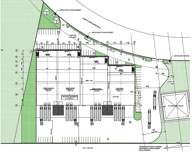 Av Pierre-Dansereau, Salaberry-de-valleyfield, QC for lease - Site Plan - Image 2 of 15
