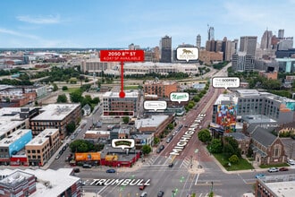 2050 8th St, Detroit, MI - Aérien Vue de la carte