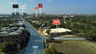 2625 Broadway St, San Antonio, TX - AERIAL map view