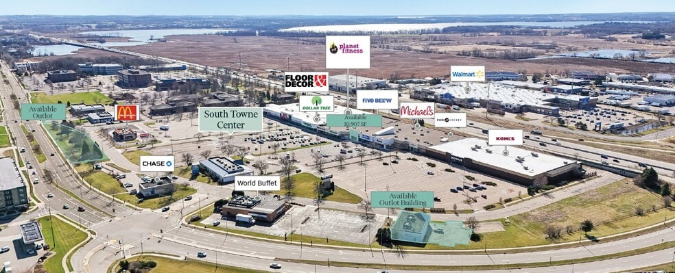 2051 W Broadway, Monona, WI for lease - Aerial - Image 2 of 4