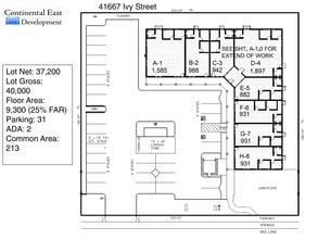 41667 Ivy St, Murrieta, CA à louer Plan de site- Image 1 de 1