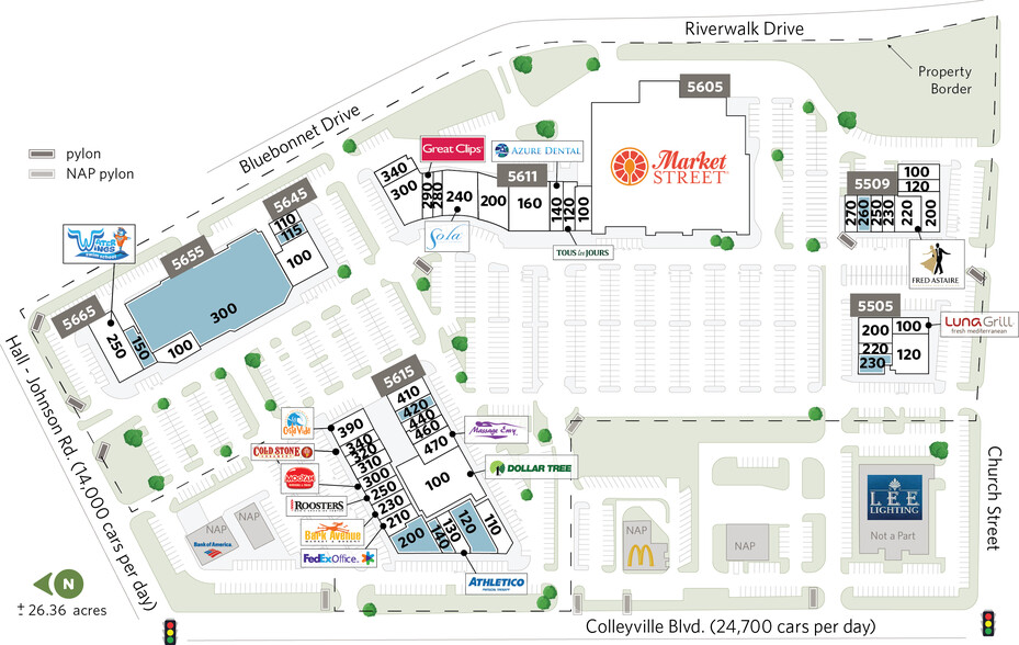 5605 Colleyville Blvd, Colleyville, TX à louer - Plan de site - Image 3 de 21