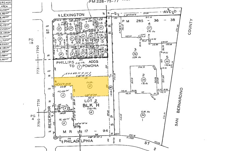 2000 S Reservoir St, Pomona, CA for lease - Plat Map - Image 2 of 4