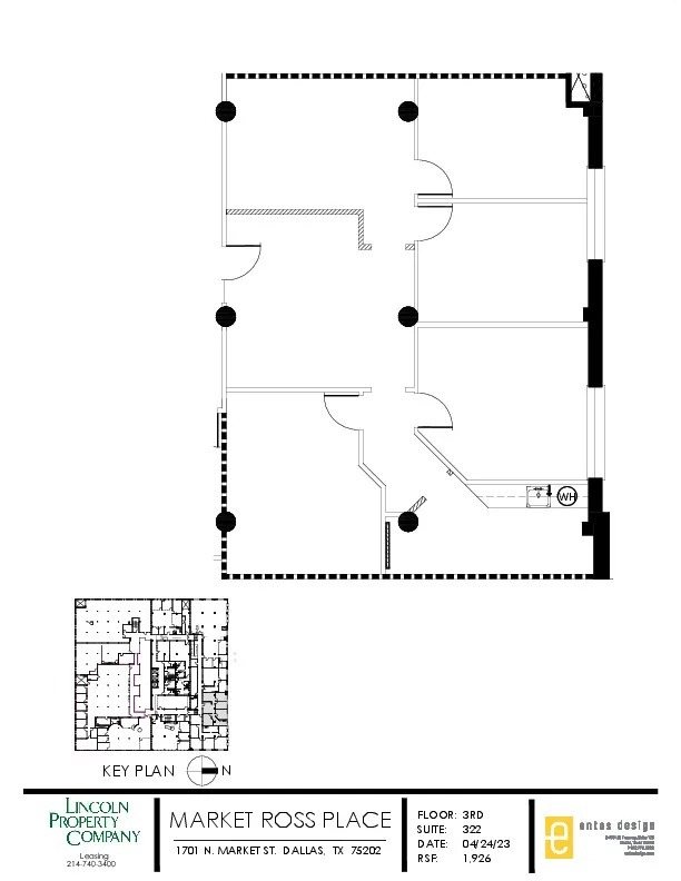 1701 N Market St, Dallas, TX à louer Plan d’étage- Image 1 de 1