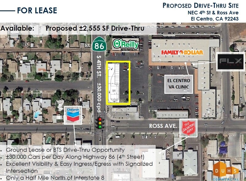 4th St, El Centro, CA for lease - Aerial - Image 1 of 2