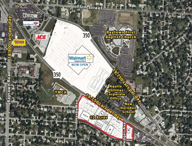 350 Hwy & Hardy Ave, Raytown, MO à vendre - Photo du bâtiment - Image 1 de 1