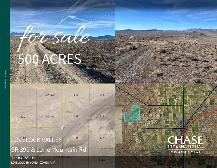 Lovelock Valley SR 399 & Lone Mountain Road, Lovelock, NV à vendre - Photo du bâtiment - Image 1 de 16