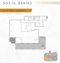 505 N Brand Blvd, Glendale, CA for lease Floor Plan- Image 1 of 1