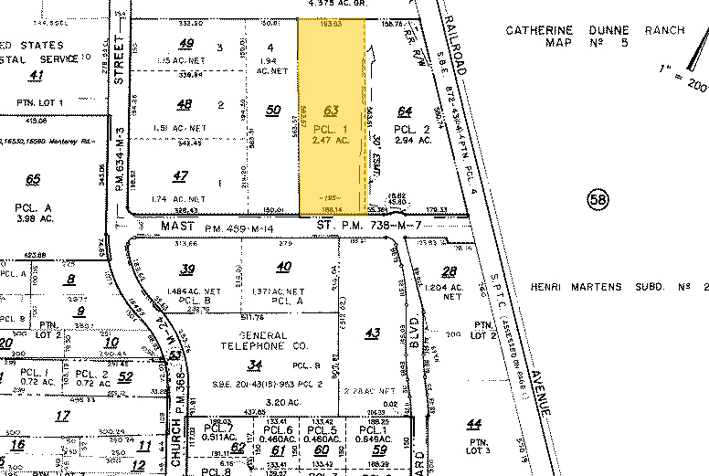 195 Mast St, Morgan Hill, CA à louer - Plan cadastral - Image 3 de 7